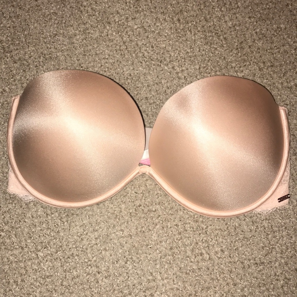 Vs pink strapless bra